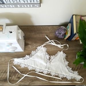 Halter back/ Backless Crop top